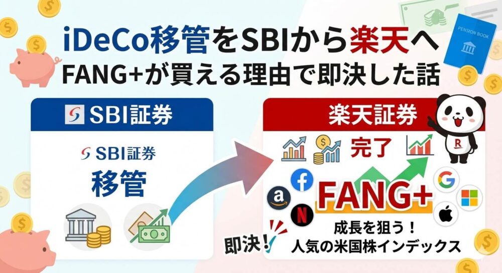 iDeCo移管,iDeCo FANG+
